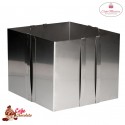Regulowana Tortownica Wysoka 20 cm Kwadrat Cake Masters
