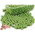 Perełki Zielone nabłyszczane 5 mm