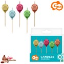 Świeczki Pikery - Balony metaliczne kolorowe 7 cm 5 szt