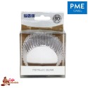 Papilotki Foliowane Srebrne PME 50 mm