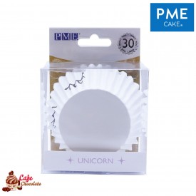 Papilotki Foliowane Białe Unicorn PME 50 mm