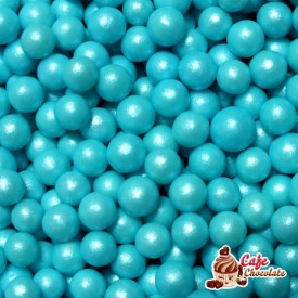 Perełki Niebieskie Perłowe nabłyszczane 5,5 mm