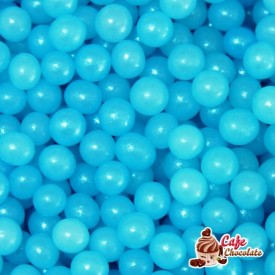 Perełki Niebieski Perłowe nabłyszczane 4 mm