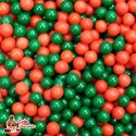 Perełki Mix Czerwono Zielone nabłyszczane 5 mm