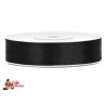 Tasiemka satynowa Czarna 12 mm 25 m