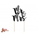 Topper Mr & Mrs Czarny 25 cm 